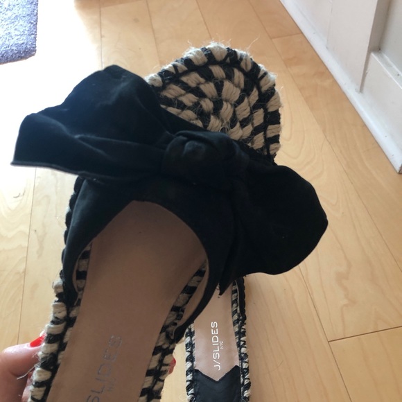 Black J/Slides Ritzy sandals, size 7.5 - Picture 5 of 6